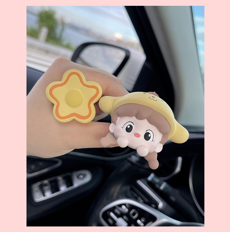 Cute ice cream girl car aromatherapy car air outlet decoration perfume car accessories decoration fragrance Stone