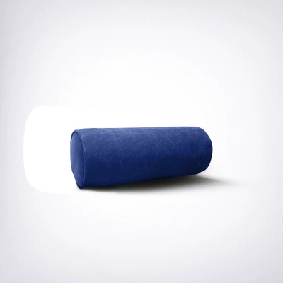 Italian Alcantara Suede Leather Seat Headrest Car Neck Pillow Memory Foam Cervical Spine Support Cushion (Headrest) - alcantara-cylindrical-scientific-neck-pillow-non-porous-model-6408-royal-blue