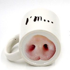 Funny Piggy Nose Mug Ceramic Coffee Cup Water Cup