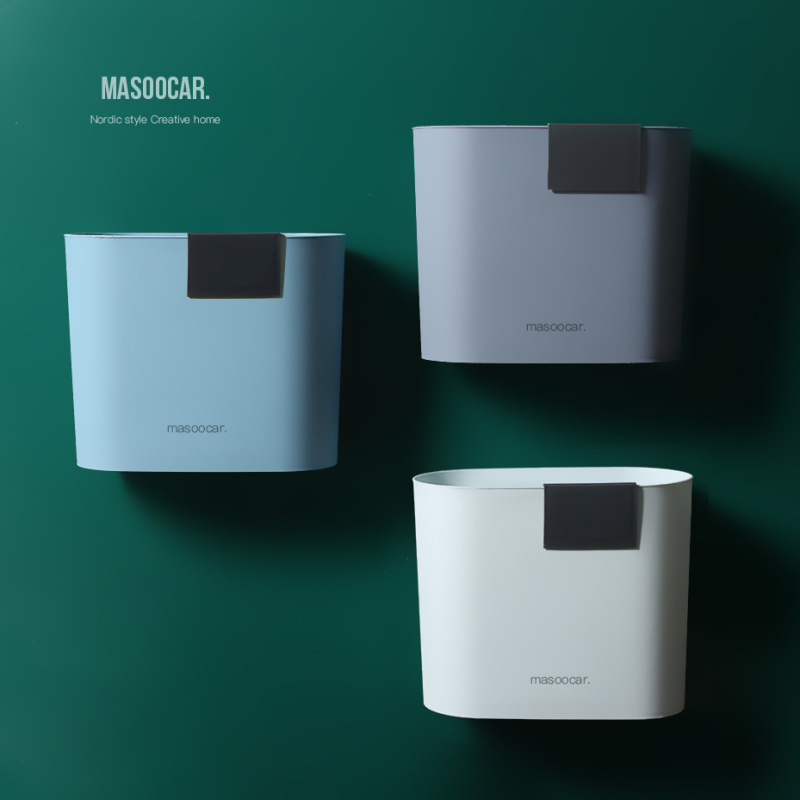 トイレ用ゴミ箱2023新型家庭用狭い狭間トイレ古紙専用キッチン蓋付き壁掛け式蓋付き|undefined