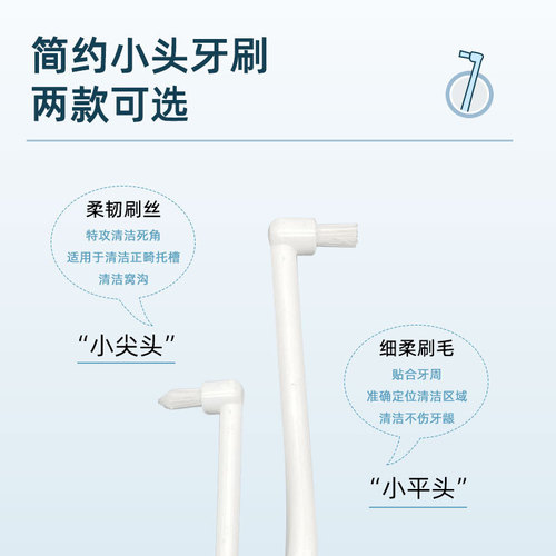 Pet toothbrush oral care for cats and dogs, cleaning teeth tools small size soft flat head pointed head toothbrush pet supplies