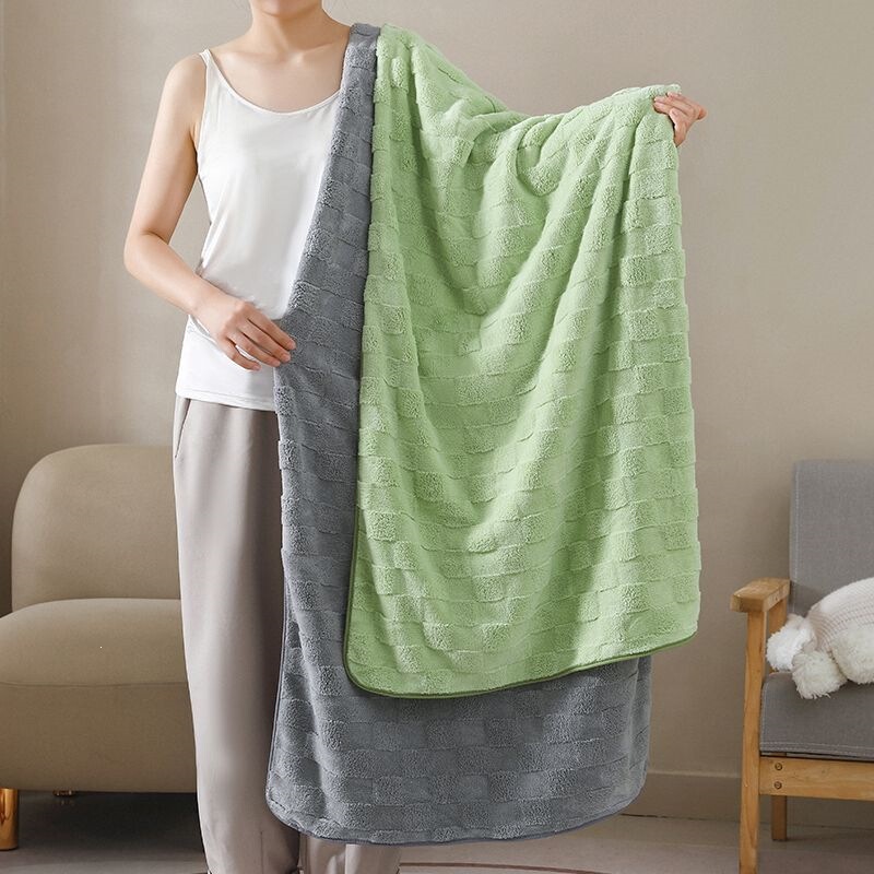 Face Wash Towel, Bath Towel, Super Soft, Water-Absorbent, Quick-Drying, Non-Shedding, Household Face Wash and Bath Towel, Taffeta Velvet, Men's and Women's Student Dormitory