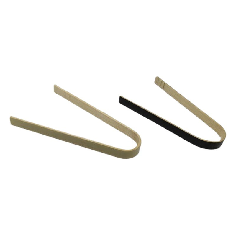 Горячая распродажа в наличии зеленый бамбуковый зажим чашка для воды барбекю зажим для льда нескользящий Зажим для барбекю оптом барбекю бамбуковый зажим пищевой зажим