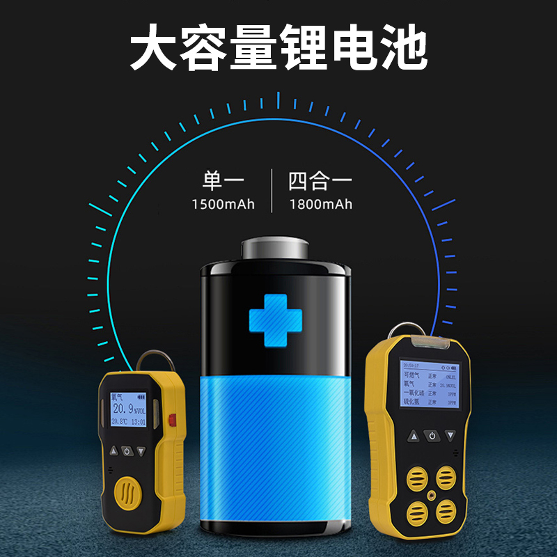 BH-4A 휴대용 4 대 1 독성 및 유해 가스 탐지기 일산화산소 경보