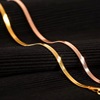 Brand golden metal ankle bracelet, European style, simple and elegant design