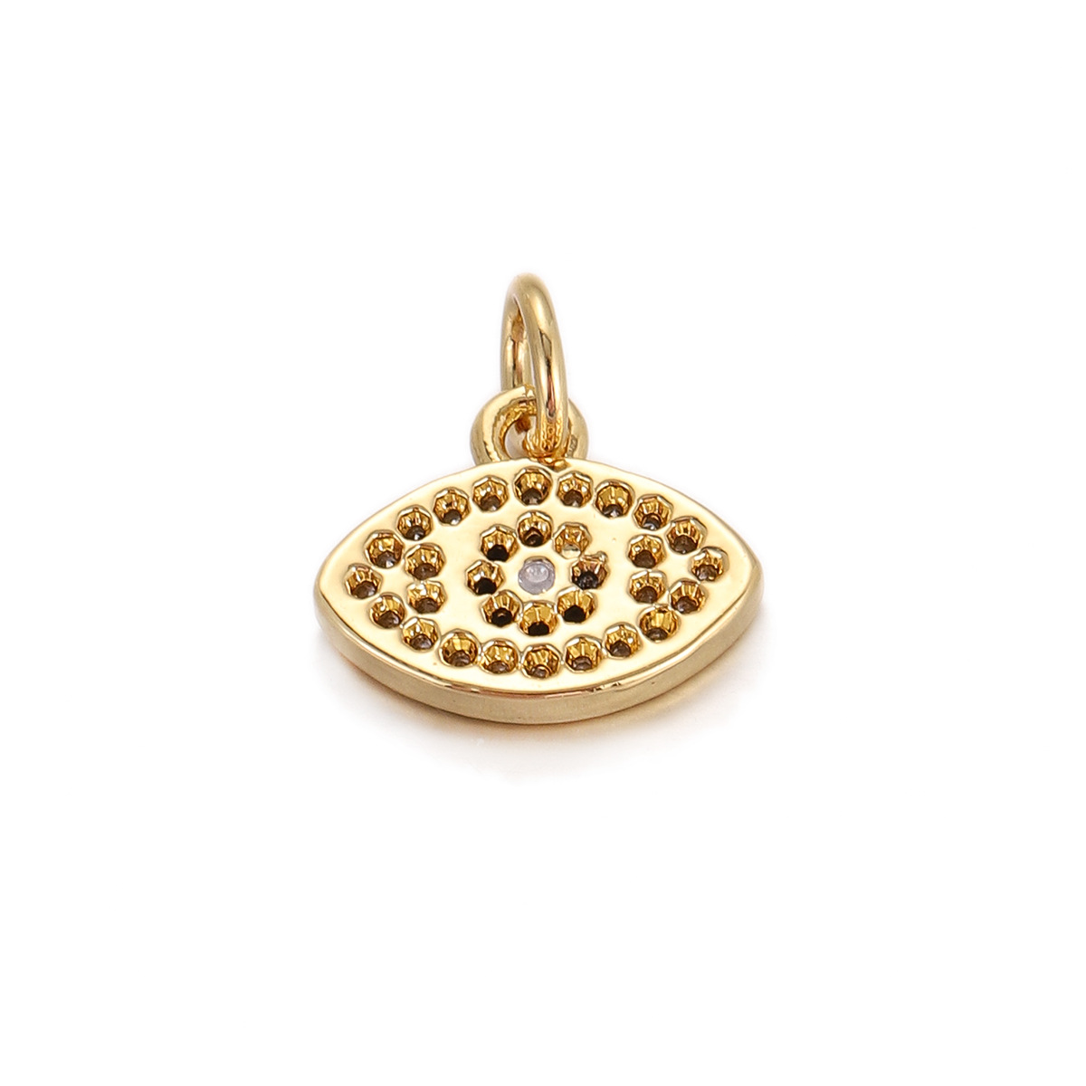 1g Weight Pendant Jewelry Making Type 9 * 15mm Jewelry Making Size DIY Ornament Accessories Classification 1 Piece Quantity Copper Material Devil's Eye, Hand Of Fatima Pattern All Seasons Season Polished Finish Plating Design Elegant, Vintage Style Style 1 Piece 9 * 15mm Copper Devil's Eye Hand Of Fatima Polished Pendant DIY Ornament Accessories 23