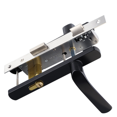 Plastic steel door lock aluminum alloy door lock old flat door lock mortise door lock balcony door lock 8530 single point handle lock