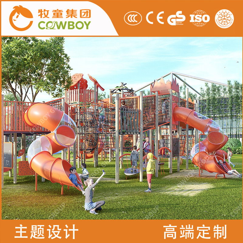 Kindergarten al aire libre niños diapositiva combinada niños al aire libre juguetes grandes escalada desarrollo diversión equipo de diapositivas