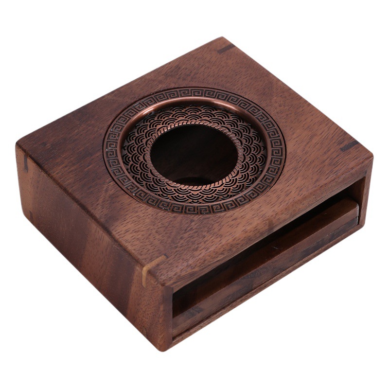 Nuevo Nogal caliente mesa de té calefacción calentador base vela hirviendo caliente té estufa Hotel hornear té