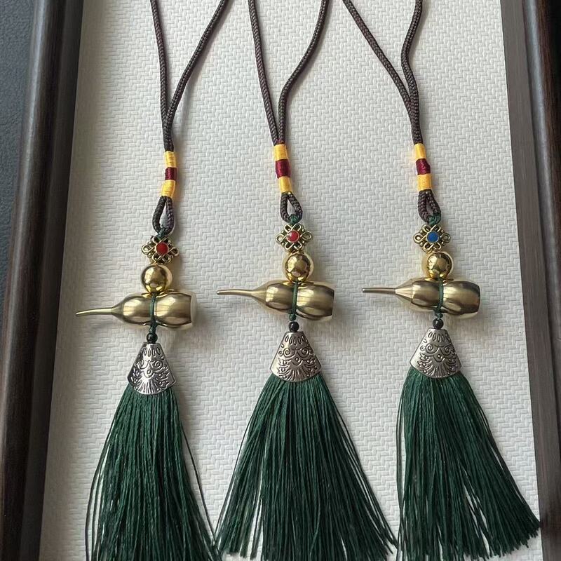 New Brass Gourd Pendant Mooncake Gift Box Jewelry Classy Gift Box Pendant New Year Pendant Tassel Handmade Jewelry New Brass Gourd Pendant Mooncake Gift Box Jewelry Classy Gift Box Pendant New Year Pendant Tassel Handmade Jewelry