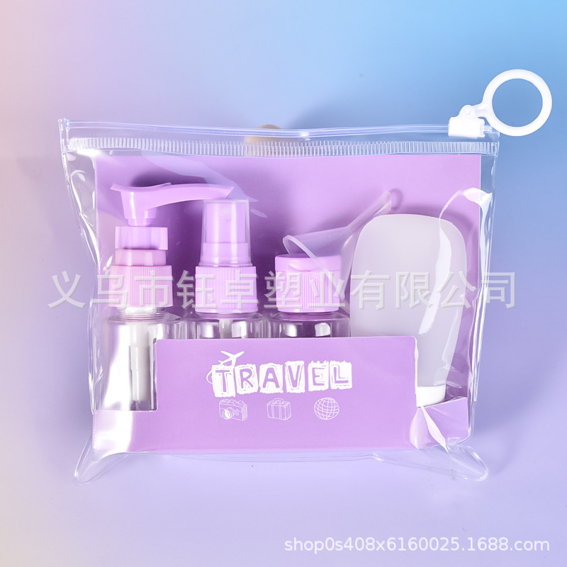 Botella de transporte de viajes, botella de pulverización, botella de pulverización de cosméticos, botella de pulverización de viajes, botella de compresión, embalaje de emulsión