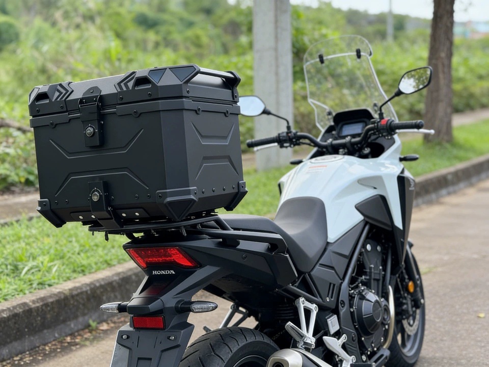 Motorcycle 45L Aluminum Alloy Tail Box Rear Luggage Box Electric Vehicle Scooter Universal Storage Box Large Capacity Wholesale
