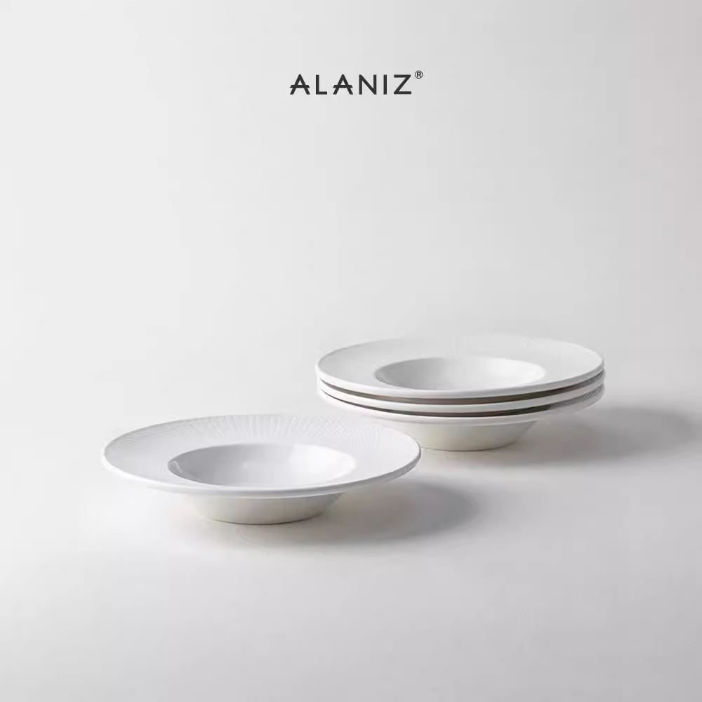 Comercio exterior transfronterizo torre de agua Sombrero de paja europeo placa hogar creativo Seta Sopa Placa Frisbee placa personalizada plato occidental Placa de pasta