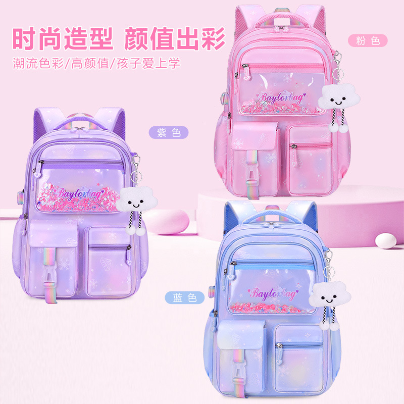 Nueva escuela secundaria femenina 1 - 3 - 6 - 9 grados mochila de estudiantes de primaria 6 - 12 - 18 años de edad mochila de hombro