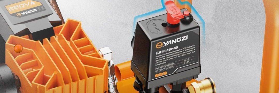 Industrial-grade high-power oil-free air compressor 220V small low-noise portable air pump