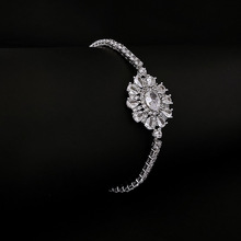 古罗马太阳花时尚简约设计 小众透亮新款潮流手链女送女友s8245