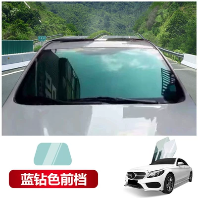 Automotive Film, Heat Insulation, Explosion-proof Film, Car - suitable-for-cars-side-rear-baffles-blue-diamond-color-front-95cm-wide-15m-free-tools