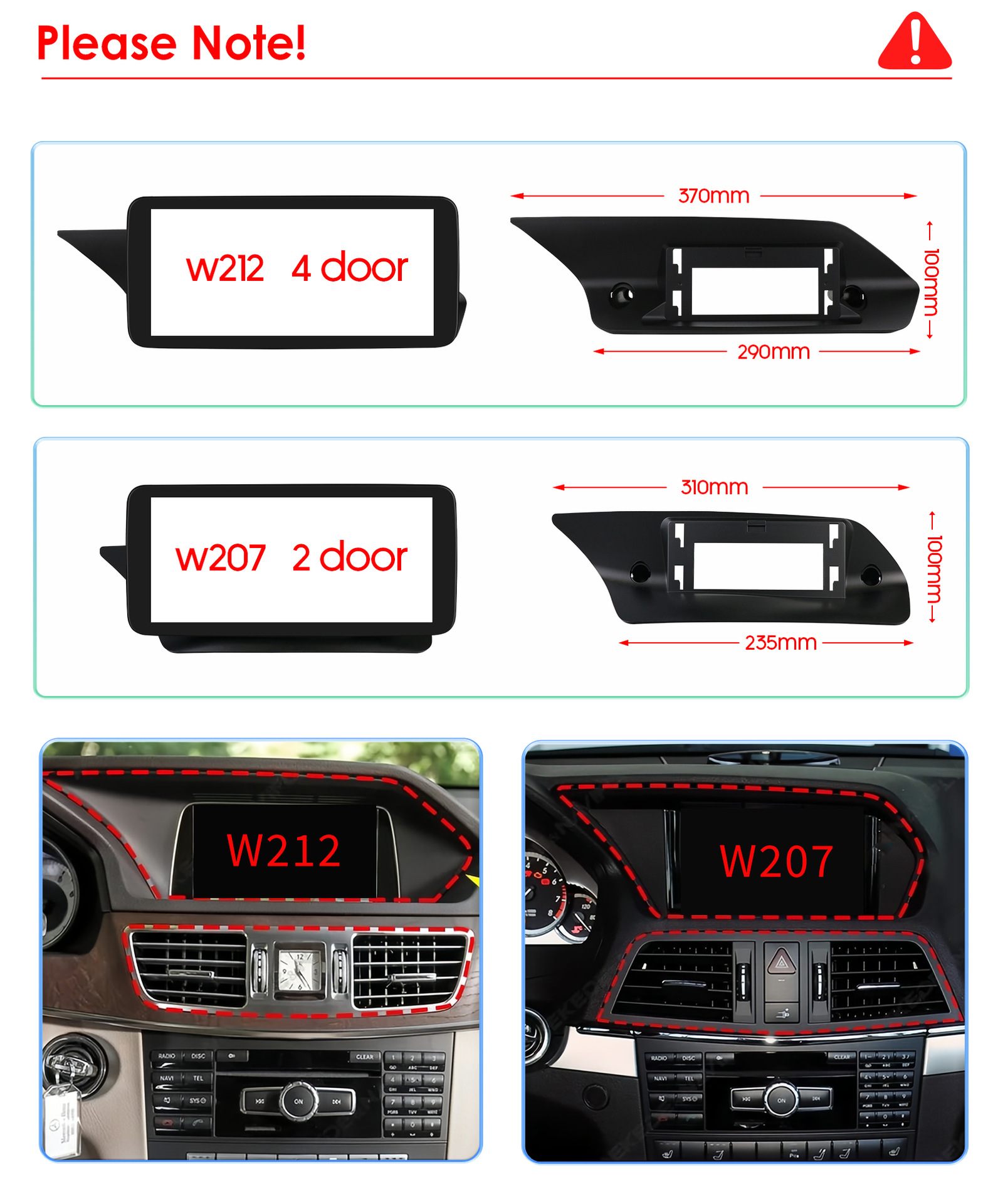 Suitable for 09-12 Mercedes-Benz E-Class C207 W207 A207 Android large screen central control car machine navigation carplay