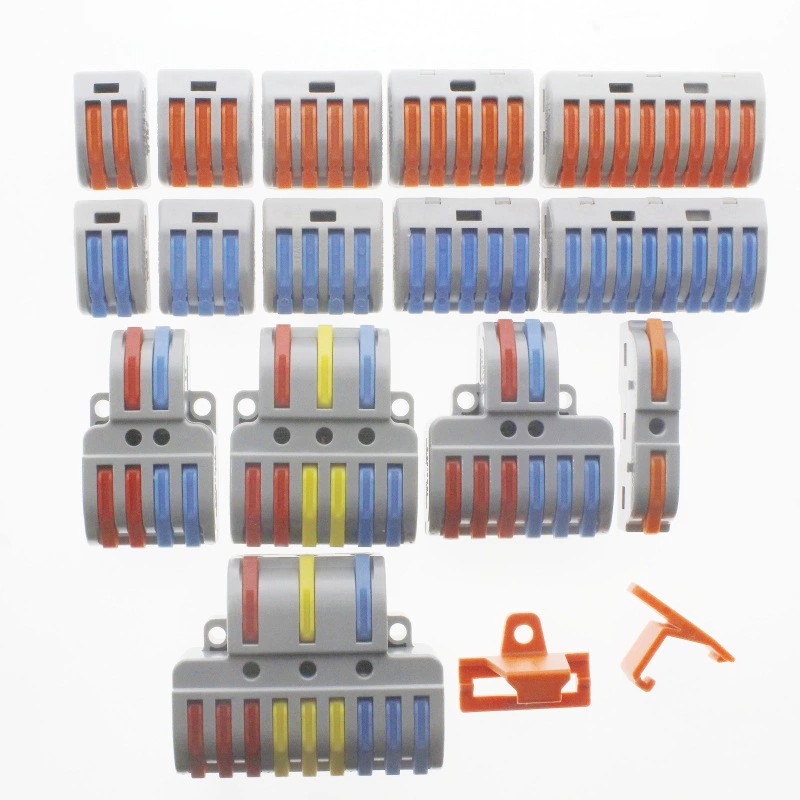 Провода Универсальный быстрый клеммный разъем: два-два-три-три-два-четыре-быстрый делитель