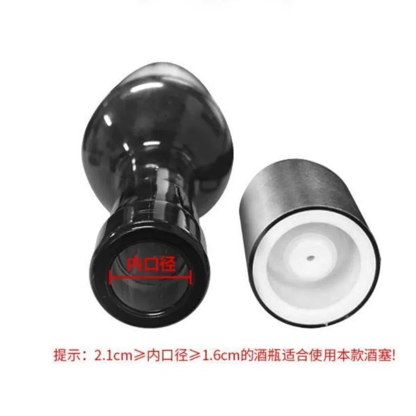 Vacuum bottle stopper stainless steel sealed