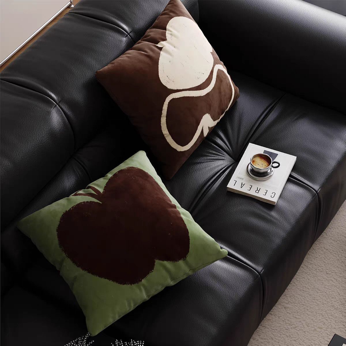 Retro Style Apple Pillow Case, Living Room Sofa Cushion, Sleeping Long Pillow, Bed Car Backrest Lumbar Pillow