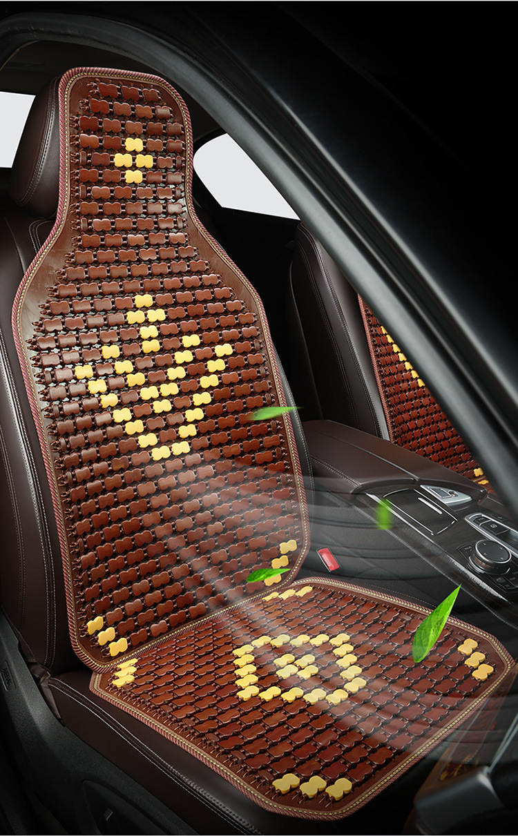 Car Seat Cushion Summer Truck Seat Cushion Cooling Pad Single Piece Seat Car Pad Bamboo Cooling Mat Ice Pad Rear Ventilation for Long Sitting