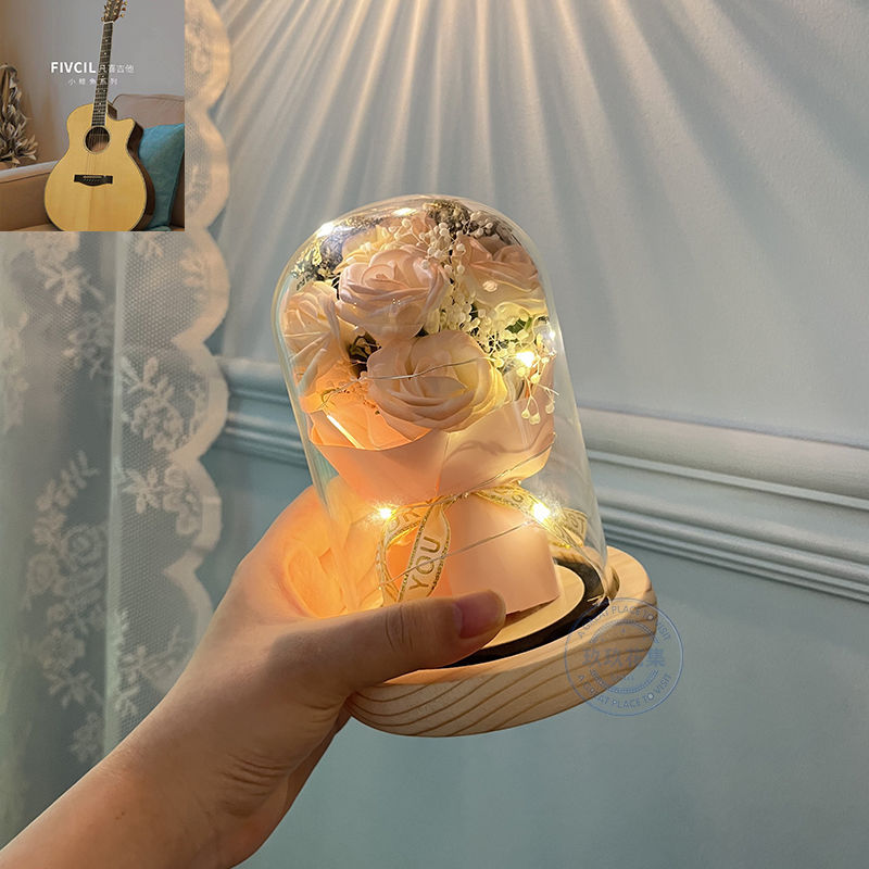 [핫셀 추천] 초여름 - 향긋한 핑크장미 5송이 - 선물가방 + 축하카드 + 배터리 증정 [완제품 발송]