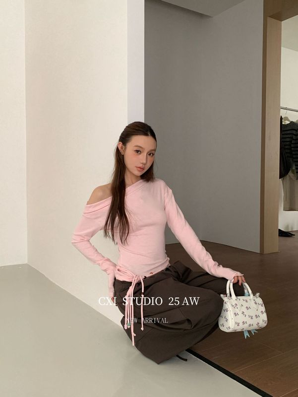 CXI 美式复古高腰伞兵裤宽松休闲垂感百搭长裤小众设计直筒拖地裤|undefined