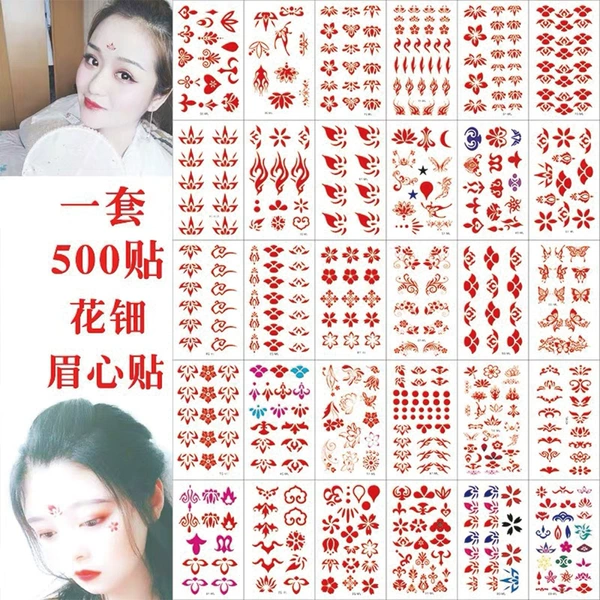 30 small and fresh eyebrows stickers