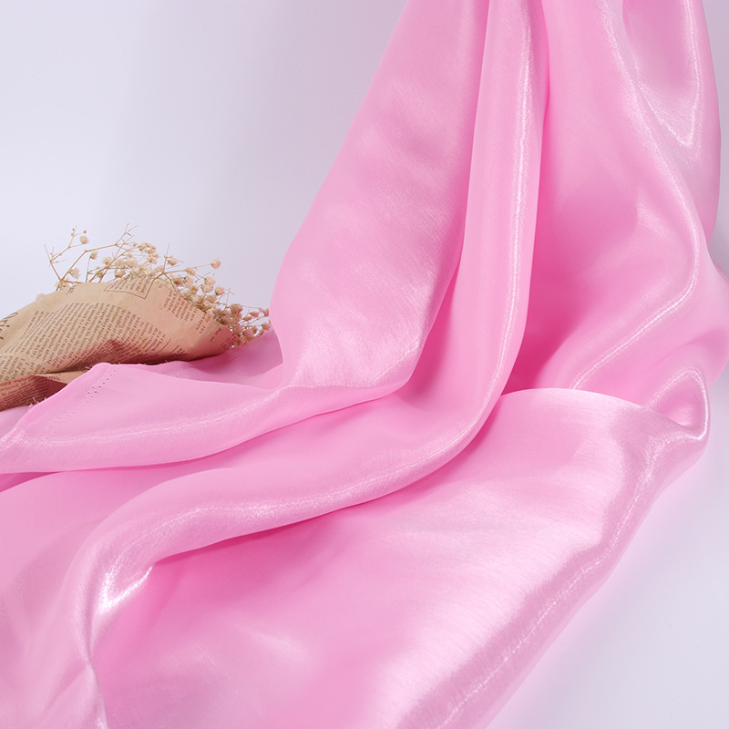Silk-like fabric, all polyester georgette with lustrous snow chiffon, suitable for ancient Chinese costumes, Hanfu dresses, pajamas, and shirts