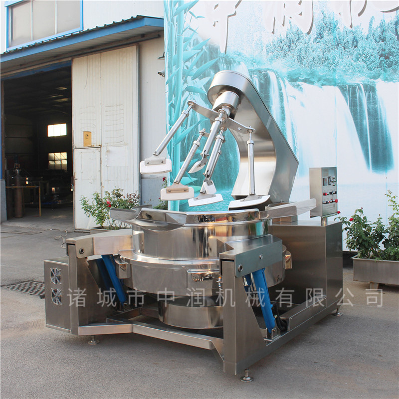 多爪搅拌炒锅 全自动多头炒料机 电磁加热控温好的多爪炒锅