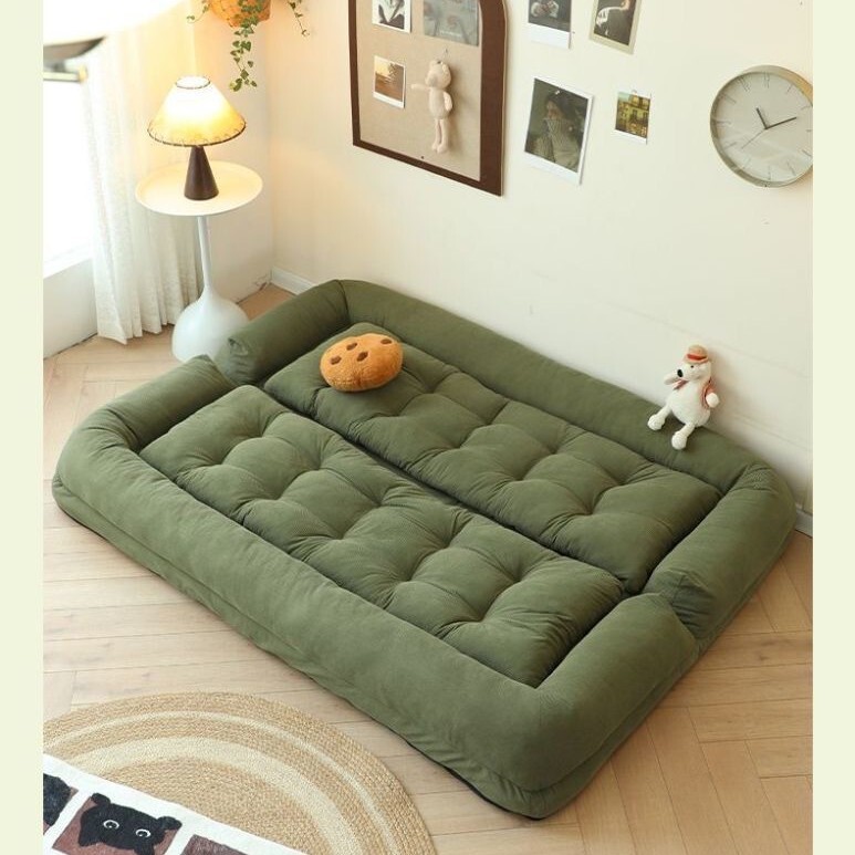 Lazy Sofa That Can Be Used for Lying down and Sleeping, Tatami Double-Sized Large Human Dog Bed Sofa for Bedroom and Living Room, Single Sofa