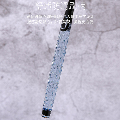 Aishukou adult soft-bristle 5-piece family set high-end crystal handle wide-head 10,000-bristle toothbrush wholesale shaking fast