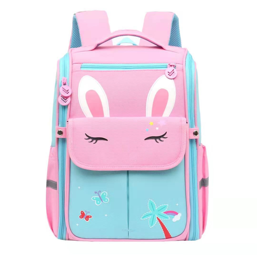 小学生可爱卡通双肩护脊背包批发一体式大容量小学生男女双肩包