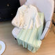 Good Quality Chinese Style Chinese Style Mid-Sleeve Tie with Vertical Collar Buckle Slant Placket Modified Retro Top Skirt Two-Piece Set