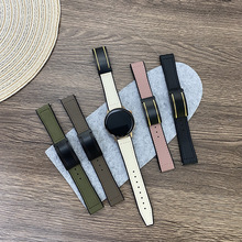 适用三星galaxy华为gt234通用智能手表硅胶贴皮表带