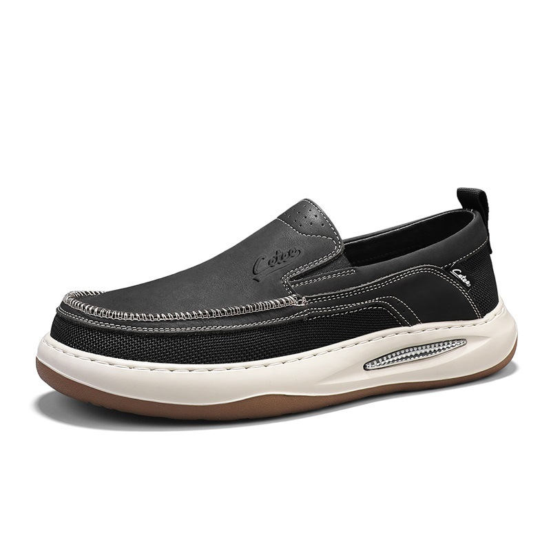 Diseñador 2025 Four Seasons Low-top Cross-border Business Casual Zapatos de cuero de corte retro Zapatos de cuero para hombres