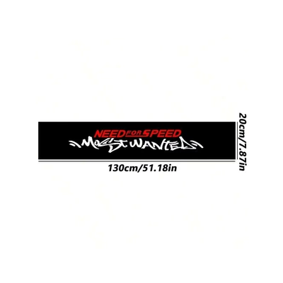 Modified Car Stickers, Body sticker - red-speedster-windshield-sticker-uv-printed-individually-packaged-standard