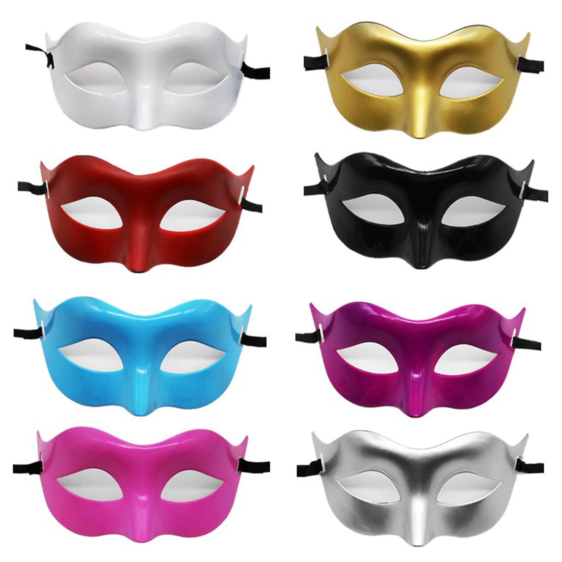 Transfronterizo Amazon Plato de luz PP Hombres Media Cara Ball Party Supplies Mascarada Zorro Show Mascarada