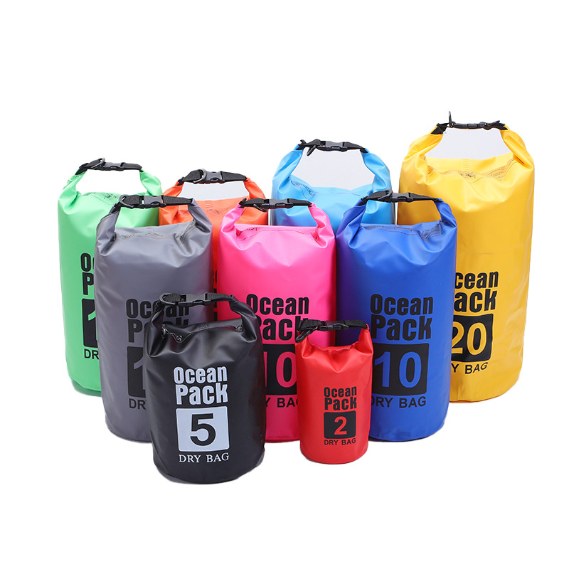 Fábrica personalizada camping al aire libre mochila impermeable teléfono móvil bolsa impermeable mochila de snorkel bolsa de cubo de buceo en la playa a la deriva