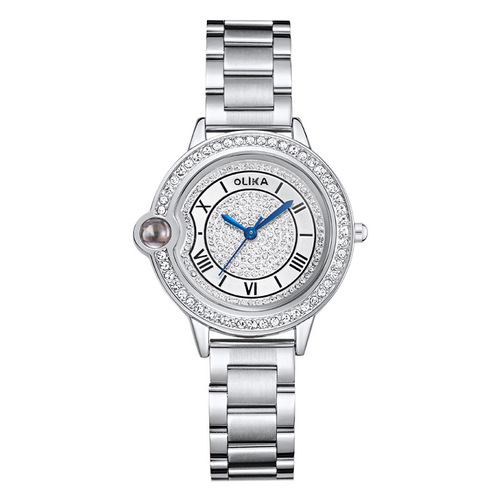 watchFashion women express love confession balloon ladies watchLight luxury diamond waterproof steel band quartz watch