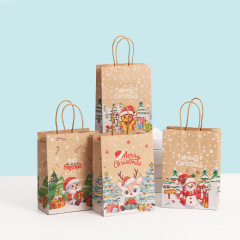 プリント包装袋パーティーキャンディー手提げ袋卸売漫画ショッピングバッグクラフト紙バッグクリスマスギフトバッグ