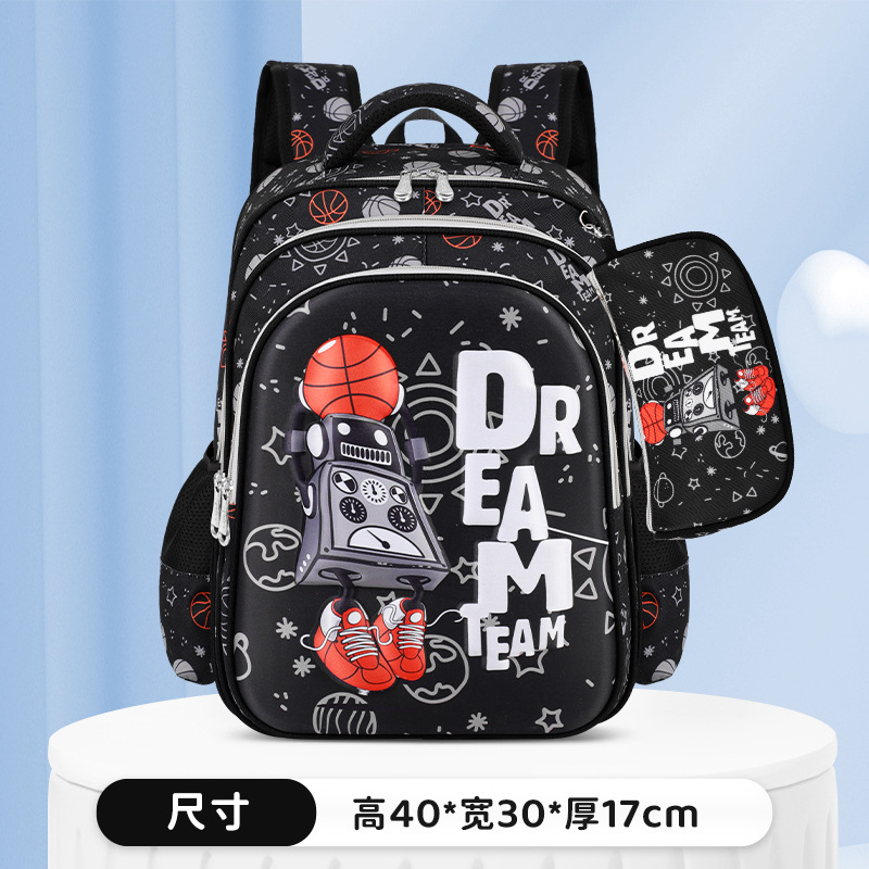 2026 nuevo encantador conjunto de dos piezas transfronterizas bolsas escolares estilo ruso para hombres y mujeres de gran capacidad para reducir la carga mochila de espalda