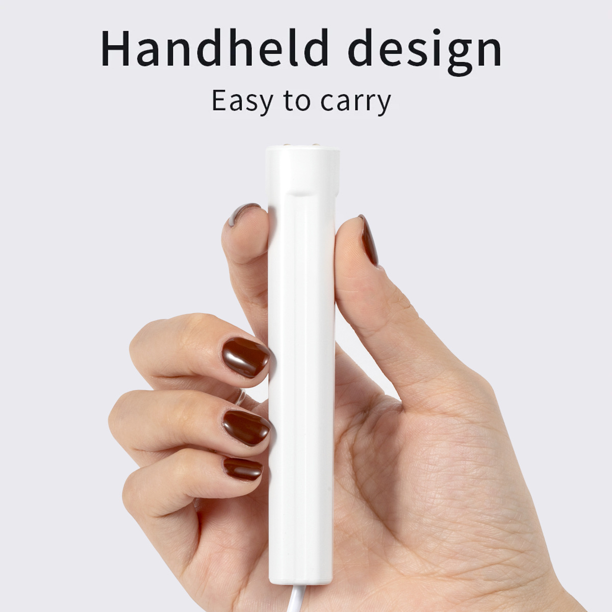 Lámpara de uñas de mano pequeña lámpara de uñas portátil plug-in Spotlight mini lámpara de fototerapia lámpara de cocción de uñas de secado rápido
