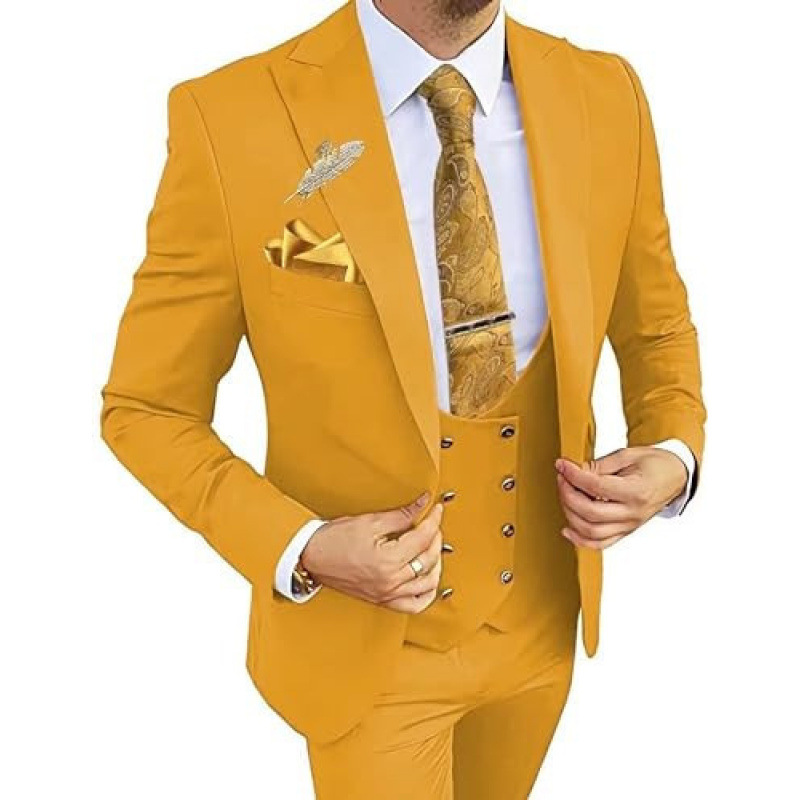 골든 옐로우 (탑 + 조끼 + 바지)