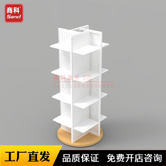 佛山商超货架文具新款促销圆形四向展示架堆头陈列促销架厂家批发