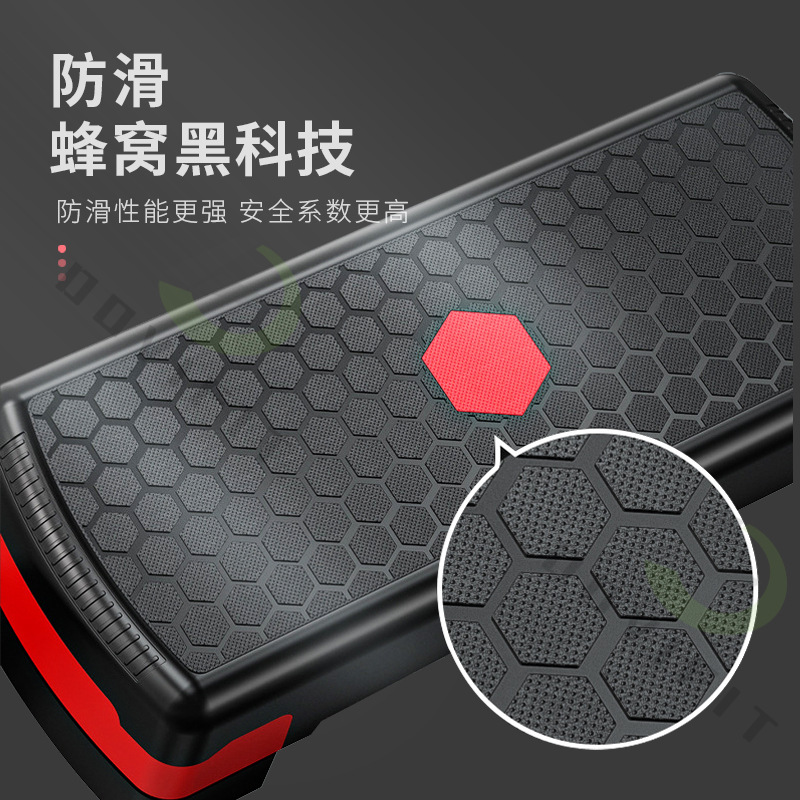 Pedal de ejercicio cuadrado ejercicio aeróbico equipo de ejercicio ajustable interior multifuncional pedal de fitness