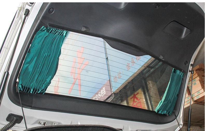 Modern Old Model Tucson Car-Specific Sunshade Curtains, Car-Mounted Double-Track Privacy Blackout Curtains