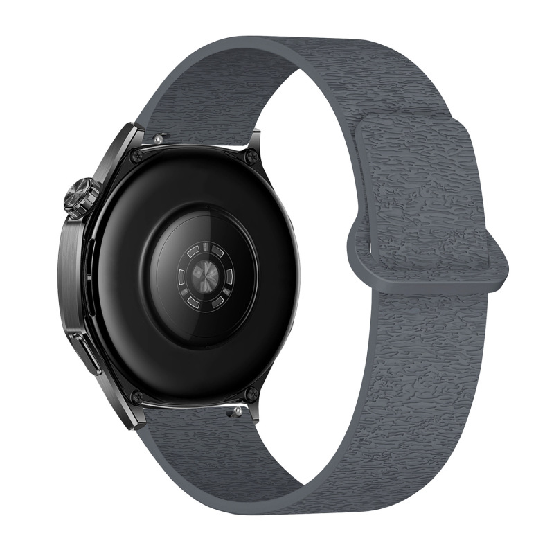 适用华为GT4/gt5/watch5三星watch4运动风木纹软磁硅胶磁吸手表带|undefined
