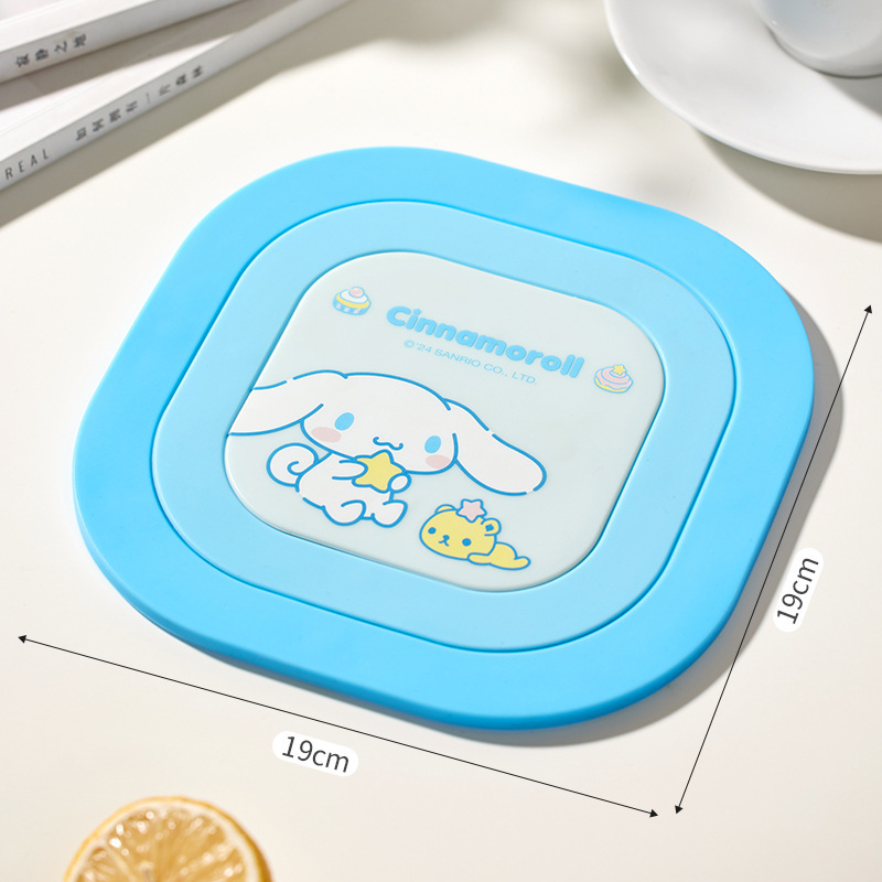 サンリオシリカゲル断熱マット家庭用高颜値厚い磁気吸引テーブルマット漫画かわいいパーマ防止マット|undefined